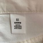 Denim Women White  Distressed Cutoff Front Slit Mini Skirt Size 2 Photo 7