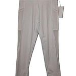 Aerie Womens Offline by Goals 7/8 Leggings Hi-Rise White Mesh Nylon Size Medium Photo 0