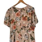 Sugar Lips Harbin Floral Balboa Asymmetrical Hem Midi Dress size 2X Puff Sleeves Photo 6
