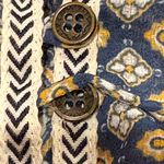 Jolt  Women's Blue Tie Neck 3/4 Bell Sleeve Peasant Top Photo 11