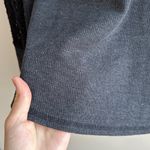 Lucky Brand  Waffle Knit Thermal Crochet Eyelet Lace Sleeves, Grey/Black, Med Photo 14