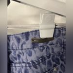 Pilcro and the Letterpress Pilcro Anthropologie Blue Wash‎ Leopard Print Skinny Jeans Photo 5