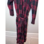 SKIMS  Cozy Robe Color Brick Buffalo Check With Pockets Size S/M NWT $128 Photo 7