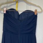 Amsale Dress Amsale Strapless Formal Sweetheart Neck Dress Bridesmaids Cocktail Navy Blue 2 Photo 6