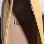 Vtg Y2K Impo Beige Leather Black Patent Cap Toe Square Toe Buckle Pumps Sz 8 Tan Photo 4