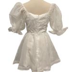 Hello Molly White Puff Sleeve Mini Dress Photo 8