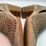 Jeffrey Campbell Taggart Lattice Cut Out Suede Ankle Boots, Taupe, Size 8.5 Photo 6