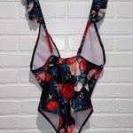 SheIn Floral Ruffle Plunging One Piece Swimsuit Photo 10