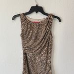 Betsey Johnson Animal Print Ruched Dress Size 2 Photo 2