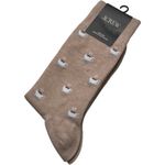 J.Crew Crew Style Tan Coffee Cup Patterned Socks Sz OS New With Tag Photo 8