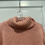 Divided  H&M Pink/Orange Knit Turtleneck Pullover Sweater size M Photo 2
