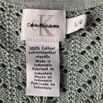 Calvin Klein Jeans Large Top Crochet Sleeveless Semi-Sheer Stretch Round Neck Photo 6