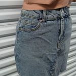 Wild Fable Denim Jeans Mini Skirt Women's 4 Blue Raw Edge Western School Girl Photo 2