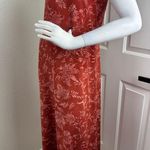 Jones Jeans Creek Linen Floral Dress Size 8. #368 Red Photo 9