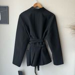 Tuckernuck  Black Gracie Wrap Belted Patch Pocket Blazer Jacket‎ Size XXXL NWT Photo 5