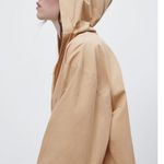 ZARA NWT  HOODED POPLIN TIRED MIDI OVERSIZED DRESS BLOGGERS FAV XS Photo 4