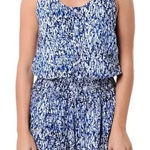 Splendid  Blue Printed Romper Size XS Photo 0