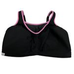 Glamorise No Bounce Cami Wire Free Sports Bra 1066 Black Pink 48F Size undefined Photo 1