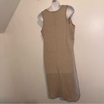 Nine West Women’s Beige Ribbed Tank Dress Color Oatmeal size Large Photo 4