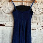 SheIn  Dark Blue Satin Dress Photo 3