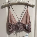 Free People ππ NWT Intimately Cassie Soft Bra in Nude Heart Combo Photo 2