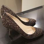 Jimmy Choo 💕💕 Gilbert Pumps ~ Black Glitter EU 40 New Without Box Photo 11