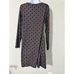 Elemente Clemente Viscose Elastane Polka Dot Dress Taupe Black Lagenlook Size M Tan Size M Photo 2