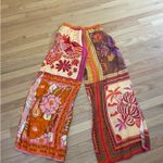 Farm Rio Flowy Orange Palazzo Pants in Size Small Photo 1