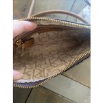 Calvin Klein  Womens Small Leather Shoulder Purse CK Neutral Combo New Photo 4