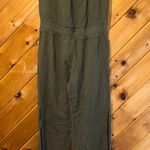 Drew  Cotton Gauze Crinkle Strapless Jumpsuit Romper Jumper Army Green Photo 0