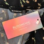 Bloomchic Maxi Dress Faux Wrap V Neck Slits Elbow Sleeve Floral Black 14 Photo 2