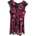 Ted Baker Ted‎ Baker Women’s Crystal Brooch Skater Dress Pink Magenta Jewel Tone Gem Mini Photo 6