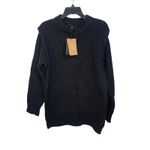 VERO MODA Daisy Wide Shoulder long blouse Sweater In Black size XS NWT $69 Photo 1