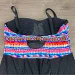 Torrid  Black&Multi Color One Piece Swimsuit Sz.3 Photo 9