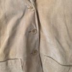 Margaret Godfrey Suede Leather Blazer Jacket Size 10 Photo 3