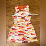 Vince Camuto - Pink and Orange A-Line Mini Dress Size 14 Photo 5