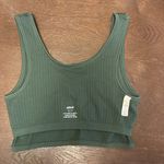 Aerie  Dark Green Ribbed Top Photo 4