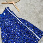 Kate Spade  New York Cyber Cheetah Dawson Dress Sleeveless Silk Blend In Blue 0 Photo 13