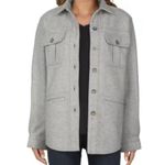 Natural Reflections Shirt Jacket Women 1X Heathered Gray Chore Outdoorsy Durable Photo 1