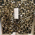 WAYF  Cropped Animal Print Long Sleeve Top Size Small NWT Photo 4