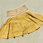 Wearever Vintage Y2K Girl yellow polka dot & stripe high waist circle mini skirt Photo 1