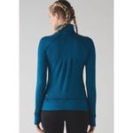 Lululemon Sweatshirt Womens 6 Blue Black Marled Rush Hour 1/4 Zip Pullover Top Photo 6