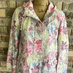 Mossimo Supply Co women’s long sleeve floral hoodie rain jacket SP Photo 5