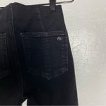 Rag and Bone Flat Front High Rise Pull-on Elastic Waist Black Denim Jeans Photo 9