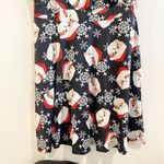 MS BASIC Christmas Dress Woman XXL Black Red Card Holiday Stretch Comfort Cats Photo 2