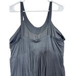 Maurice's Black Draped Embellished Beaded Scoop Neck Tank Top Blouse Size 3 NWT Photo 2