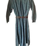 Liz Claiborne Vtg 90s Lizwear Denim Shirt Dress Midi Western Cottagecore S/M Photo 2