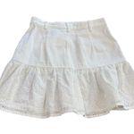 idem Ditto  White Eyelet Denim Skirt NEW Size SMALL Photo 1