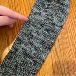 American Eagle  Fireside Marled Sweater Blue Navy Blue Gold Metallic Cotton Small Photo 14