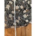 Gorgeous womens 100% Silk Floral Maci Dress Sz L Black Size L Photo 2